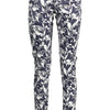 Gant Blue Cotton Women Slim Trouser