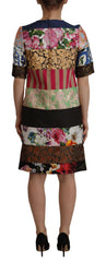 Dolce & Gabbana Patchwork Sheath Mini Dress - Multicolor Elegance