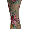 Dolce & Gabbana Floral High-Waist Dress Pants