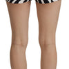 Dolce & Gabbana Zebra Print Mid Waist Hot Pants