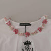 Dolce & Gabbana Chic Sequined Crown Tank Top T-Shirt