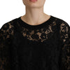 Dolce & Gabbana Elegant Black Long Sleeve Blouse Top