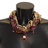 Dolce & Gabbana Sicilian Sparkle Gold-Tone Statement Necklace