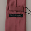 Dolce & Gabbana Elegant Pink Silk Bow Tie