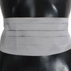 Dolce & Gabbana Elegant Silk Gray Cummerbund