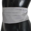 Dolce & Gabbana Elegant Silk Gray Cummerbund