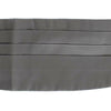 Dolce & Gabbana Elegant Silk Gray Cummerbund