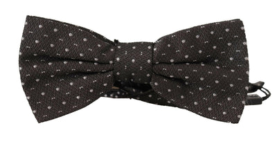 Dolce & Gabbana Elegant Polka Dot Silk Bow Tie