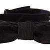 Dolce & Gabbana Elegant Silk Black Bow Tie