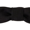 Dolce & Gabbana Elegant Silk Black Bow Tie