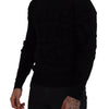 Dolce & Gabbana Elegant Black Logo Wool Sweater