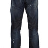 Acht Elegant Regular Straight Fit Blue Jeans