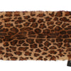 Dolce & Gabbana Exquisite Leopard Print Lambskin Fur Scarf