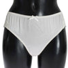 Dolce & Gabbana Elegant White Silk Blend Underwear