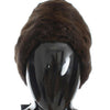 Dolce & Gabbana Luxurious Brown Weasel Fur Beanie