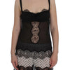 Dolce & Gabbana Elegant Silk Floral Lace Babydoll Chemise