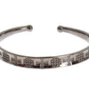 Nialaya Elegant Rhodium Silver Bangle