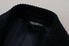 Dolce & Gabbana Elegant Black Cotton Long Cardigan Jacket