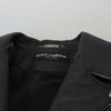 Dolce & Gabbana Elegant Black Leather Biker Jacket