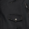 Dolce & Gabbana Elegant Black Leather Biker Jacket