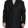 Dolce & Gabbana Sleek Patterned Wool Double Breasted Jacket