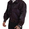 Dolce & Gabbana Elegant Purple Biker Jacket