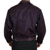 Dolce & Gabbana Elegant Purple Biker Jacket