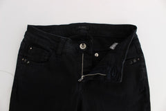 Sleek Black Slim Fit Designer Jeans