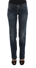 Chic Blue Regular Fit Designer Jeans