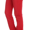 Costume National Chic Red Slim Fit Jeans