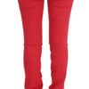 Costume National Chic Red Slim Fit Jeans