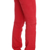 Costume National Chic Red Slim Fit Jeans