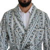 Dolce & Gabbana Elegant Floral Cotton Jacket Robe