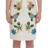 Dolce & Gabbana Elegant Floral Brocade Sheath Dress