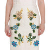 Dolce & Gabbana Elegant Floral Brocade Sheath Dress