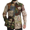 Dolce & Gabbana Patchwork Camouflage Casual Shirt