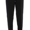 Ermanno Scervino Chic Black Wide Leg Silk Blend Jeans