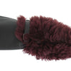 Dolce & Gabbana Elegant Black & Bordeaux Leather Gloves