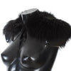 Dolce & Gabbana Black Fox Fur Chic Shoulder Wrap