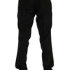 Dolce & Gabbana Elegant Black Striped Straight Fit Dress Pants