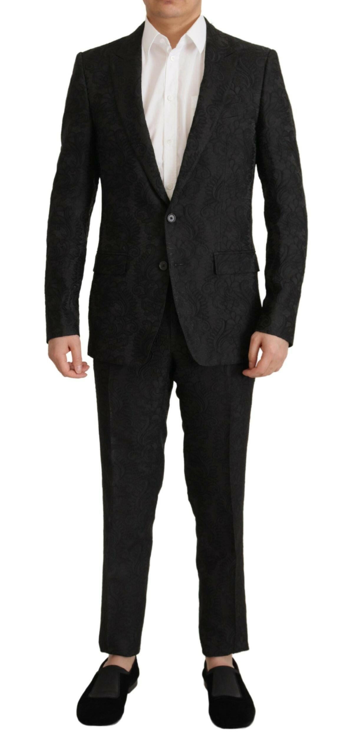 Glittering Black Martini Suit Set