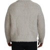 Dolce & Gabbana Elegant Cream Turtleneck Wool Blend Sweater