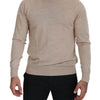 Dolce & Gabbana Elegant Beige Crewneck Wool Sweater