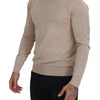 Dolce & Gabbana Elegant Beige Crewneck Wool Sweater