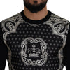 Dolce & Gabbana Elegant Wool Silk Blend Crewneck Sweater