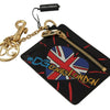 Dolce & Gabbana Elegant Leather Coin Wallet With Keyring