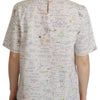 Dolce & Gabbana Algebra Print Round Neck Cotton Tee