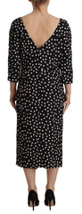 Dolce & Gabbana Polka Dot Sheath Midi Elegance