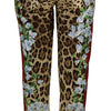 Dolce & Gabbana Elegant Multicolor High Waist Silk Pants