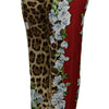 Dolce & Gabbana Elegant Multicolor High Waist Silk Pants